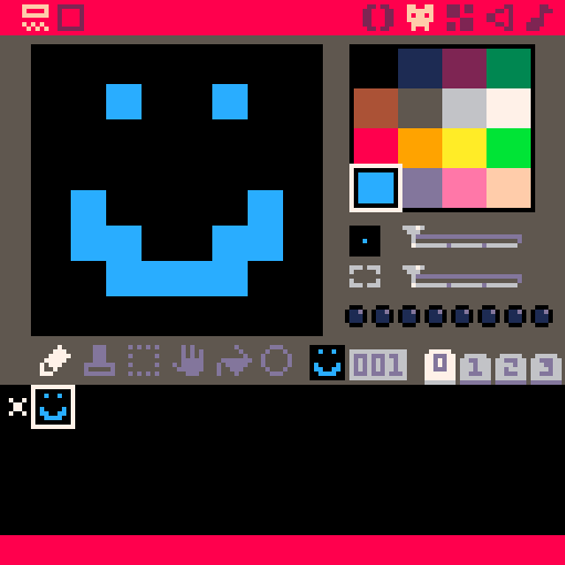 The sprite editor